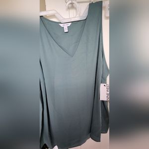 Huxley blue 2x  nine west tank top